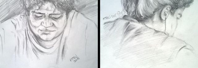 Confinement Jour 13 - Quelques croquis de mon fils Yoni