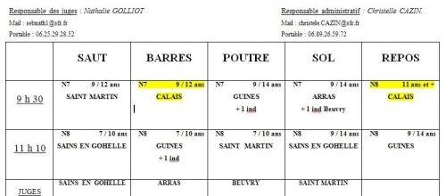 L'heure de la compétition départementale a sonné !