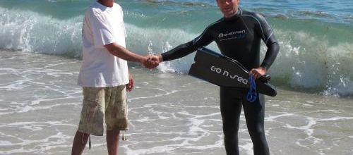 Cassis: Laurent Demola nage pour offrir du rêve aux enfants malades