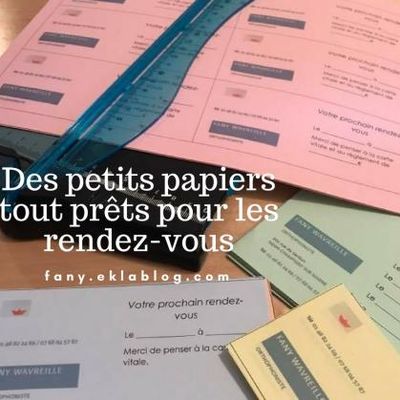 Des "petits papiers" pour les RDV