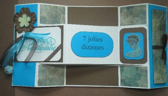 Carte pop up anniversaire 70 ans