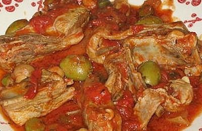Agneau à la Provençale et sa purée d'asperges
