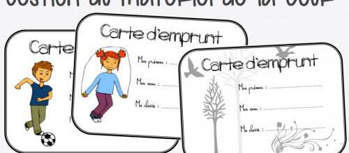 Jeux de cour et cartes d'emprunt 