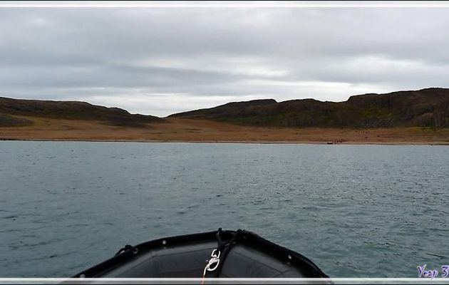 30 août 2016 : débarquement à Edinburgh Island, 68° 29' 2" Nord, 110° 58' 46" Ouest - Nunavut - Canada