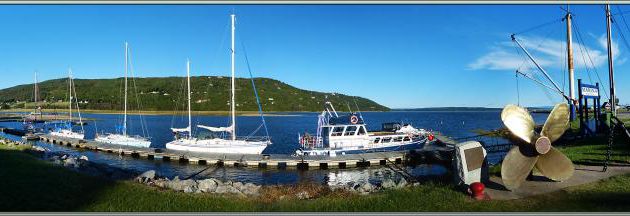 Marina de Baie-Saint-Paul à l'embouchure de la Rivière du Gouffre - Charlevoix - Québec - Canada