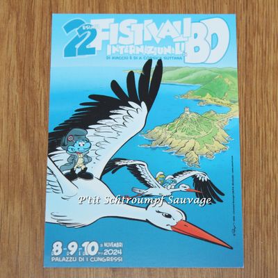 Carte postale Schtroumpf "Festival International de la BD Ajaccio"