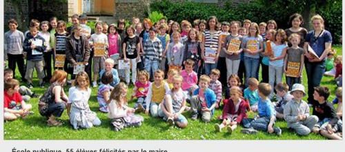 Le Télégramme - 26/05/2012 - 55 élèves félicités par le maire