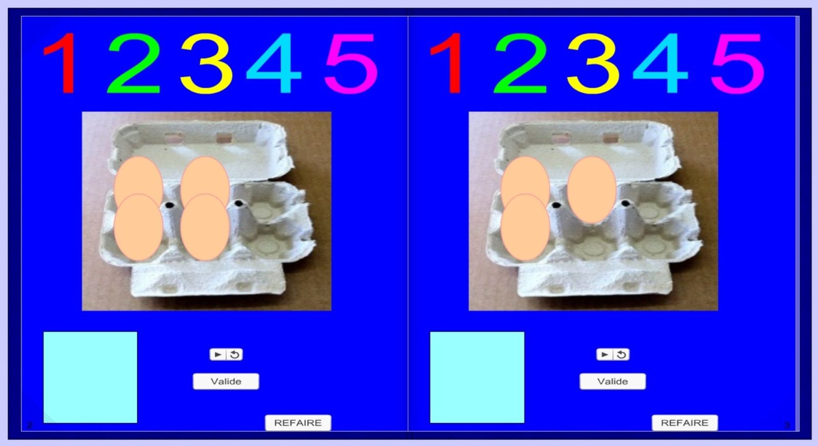 Mathématiques maternelle numération enseignement TICE Didapages