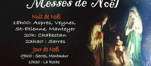 Messe de noël - 24 et 25 décembre 2012 - affiche