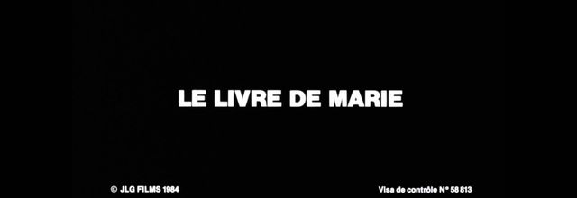 Le livre de Marie. 1984. FULL-HD.