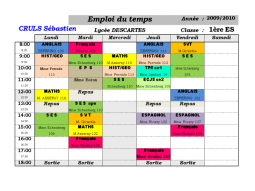 Emplois du temps numériques