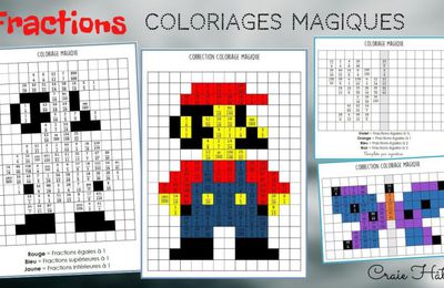 Fractions : Coloriages magiques 