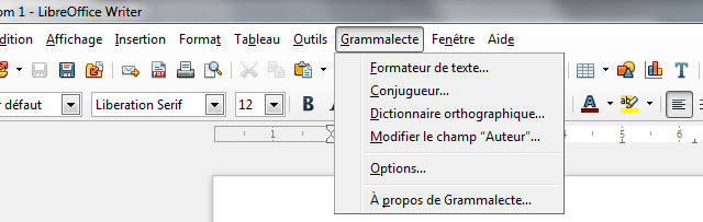 Grammalecte : correcteur grammatical pour LibreOffice & OpenOffice