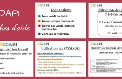 Des affiches pour aider les élèves à s'organiser - PIDAPI