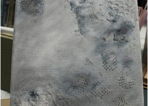 Scrap / Pâte à structure sur toile