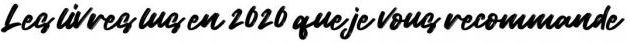 [CONSEILS LECTURE] Les livres lus en 2020 que je vous recommande 
