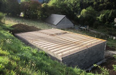 Dalle de béton du rez de chaussé
