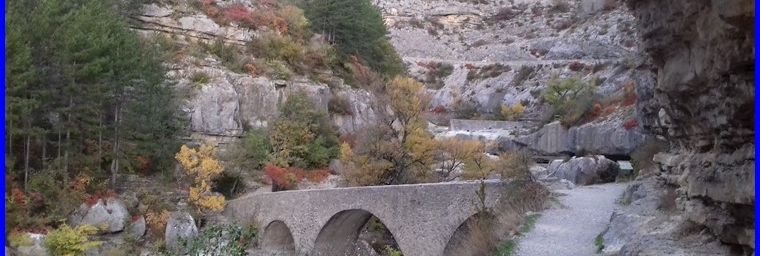 Hautes Alpes, les gorges de la Méouge