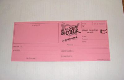 La carte rose...
