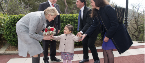 prince Albert et la princesse Charlene citoyens d'honneur de la ville de Peille