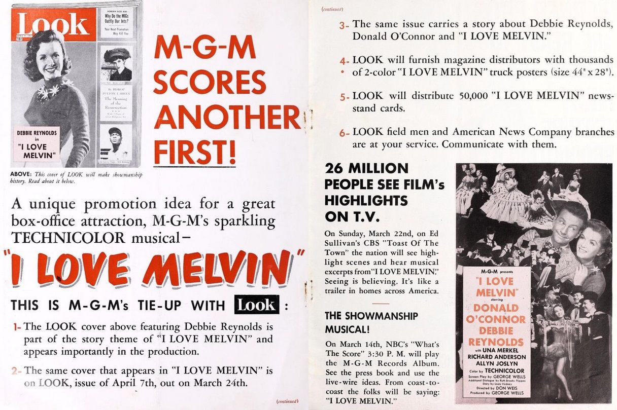 I LOVE MELVIN BOX OFFICE USA 1953