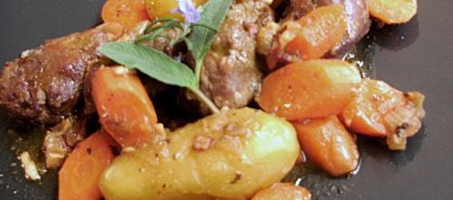 Joues de porc confites au cidre