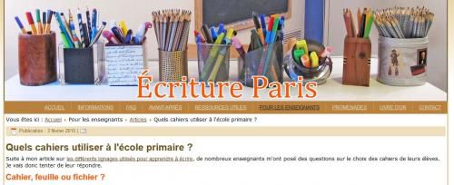 Quel cahier choisir pour l'apprentissage de l'écriture?