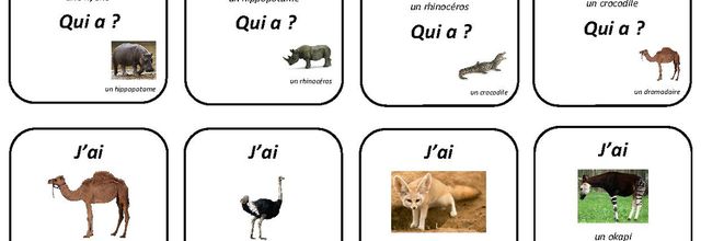 jeu "j'ai... qui a?"