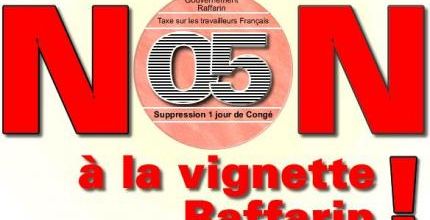 TAXE aux Travailleurs = 1 jour de congé en moins !