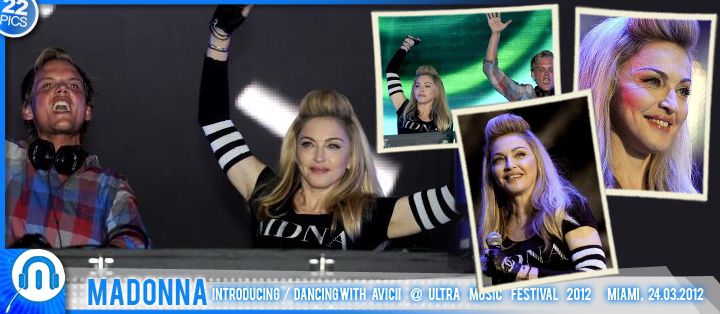 Madonna et Avicii sur la scène de l'Ultra Music Festival de Miami