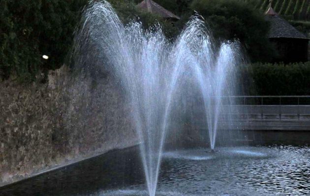 un jet d'eau en Alsace