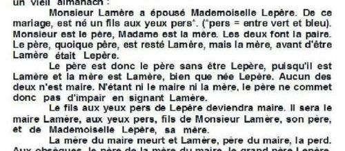 Une petite dictée 