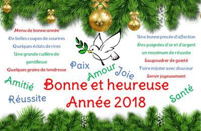 Bonne et heureuse Année 2018 !