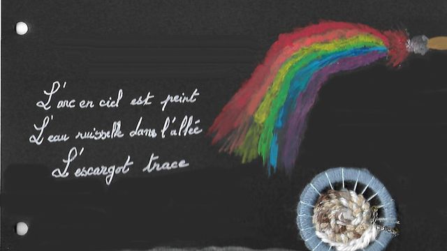 Une page de mon carnet : l'escargot