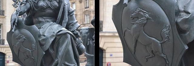 Parvis du Musée d'Orsay : les six continents : L'Europe