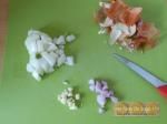 Crème de petits pois & allumettes d'oeuf