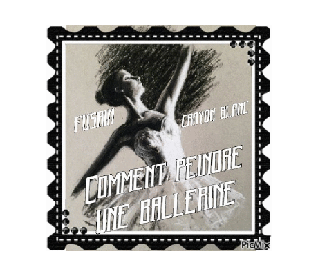 Dessin et peinture - vidéo 4526 : Comment dessiner ou peindre une ballerine ? - fusain et crayon blanc