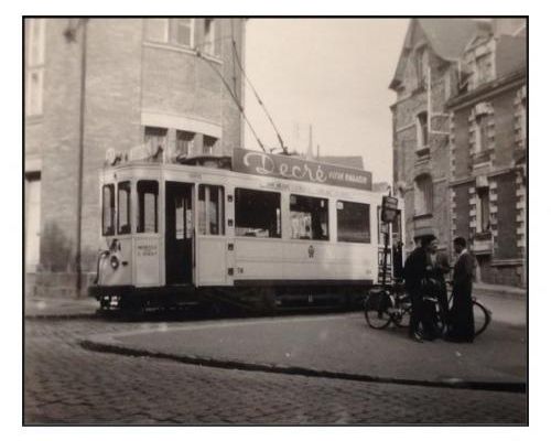 Le tramway à Nantes en 1956 ...