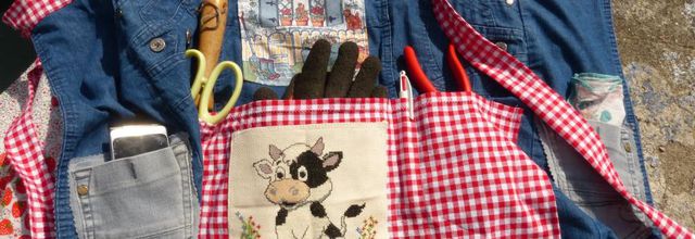 Tablier de jardin 100% récup
