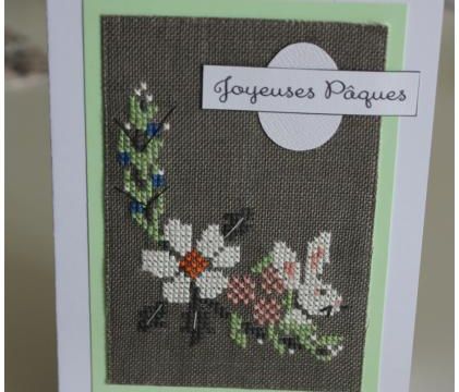 Pâques / Nouvelle carte brodée