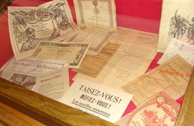 Une belle exposition sur la guerre 1914-1918...