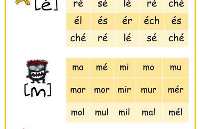 Lire des syllabes (pilotis)
