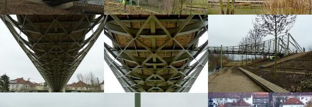 Une passerelle de dentelle sur la Seille à Metz...