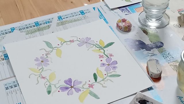 Carpe Diem / Notre atelier aquarelle