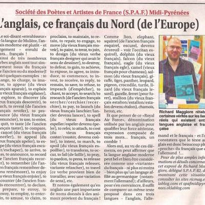 L'anglais, ce français du Nord (de l'Europe)