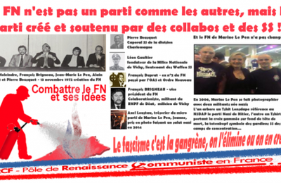 Front National : Les chiens ne font pas des chats ! – Par Léon LANDINI résistant FTP MOI & Président du PRCF (IC.fr-17/04/2017)