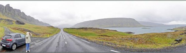 08/06/2023 : suite et fin de la journée sur la Route 47 "Síldarmannagötur" avant d'embarquer direction la côte Est du Groenland - Fjord Hvalfjordur - Islande