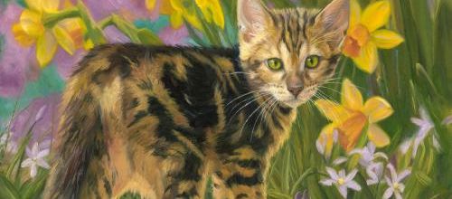 Tableau du samedi 156  : Chaton de printemps