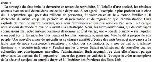 ➤ Extraits du livre "La Stratégie du Choc" - Naomi Klein
