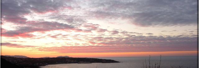 Coucher de soleil sur la mer